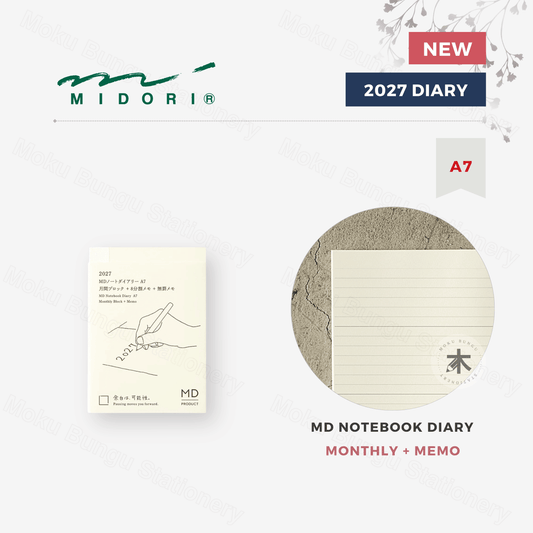 Midori - MD Notebook - 2027 Diary - A7