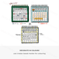 Midori - Paintable Pre-inked Stamp - Calendar