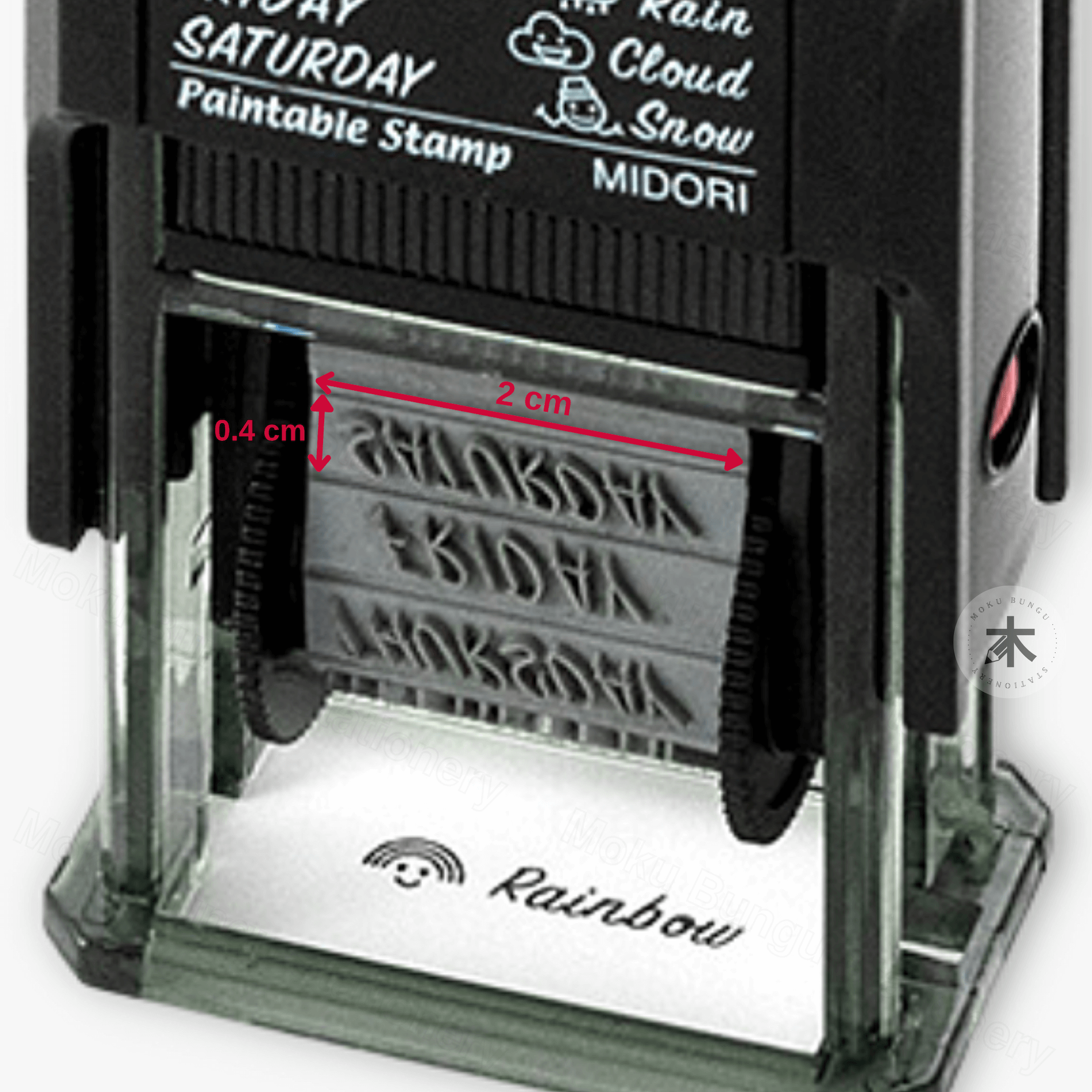 Midori - Paintable Rotating Stamp - Days of the Week & Weather – Moku ...