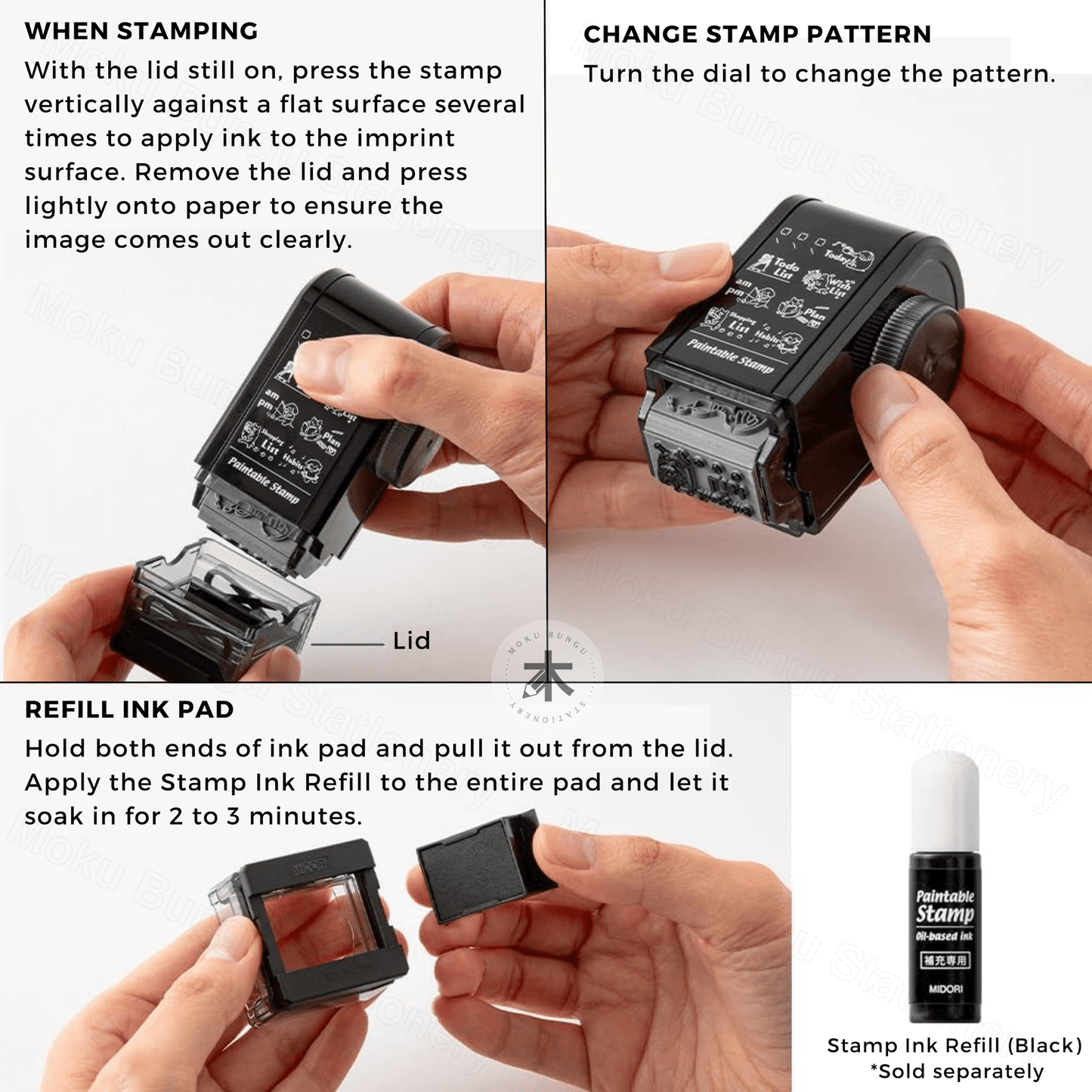 Midori - Paintable Rotating Stamp Dial - Life