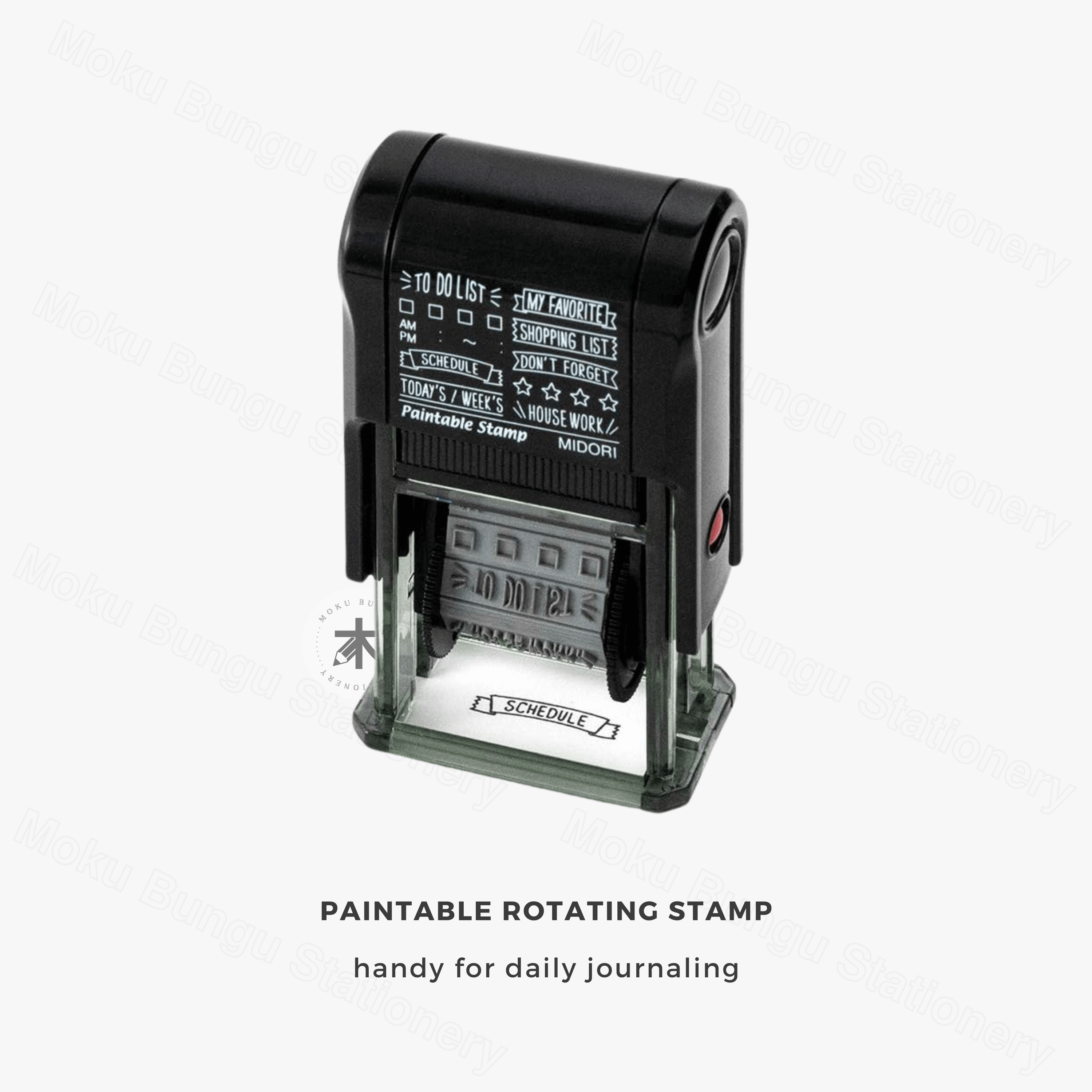 Midori - Paintable Rotating Stamp - List – Moku Bungu Stationery