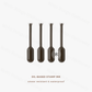 Midori - Paintable Stamp Ink Refill Set - 0.25ml x 4 pieces - Soft Brown