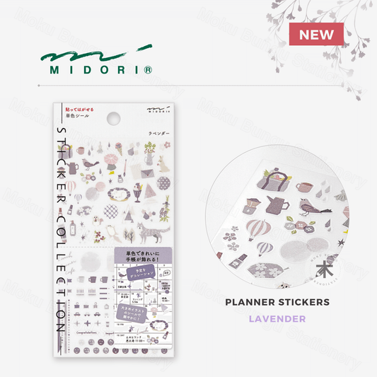 Midori - Seal Collection - Planner Stickers - Colour Theme - Lavender