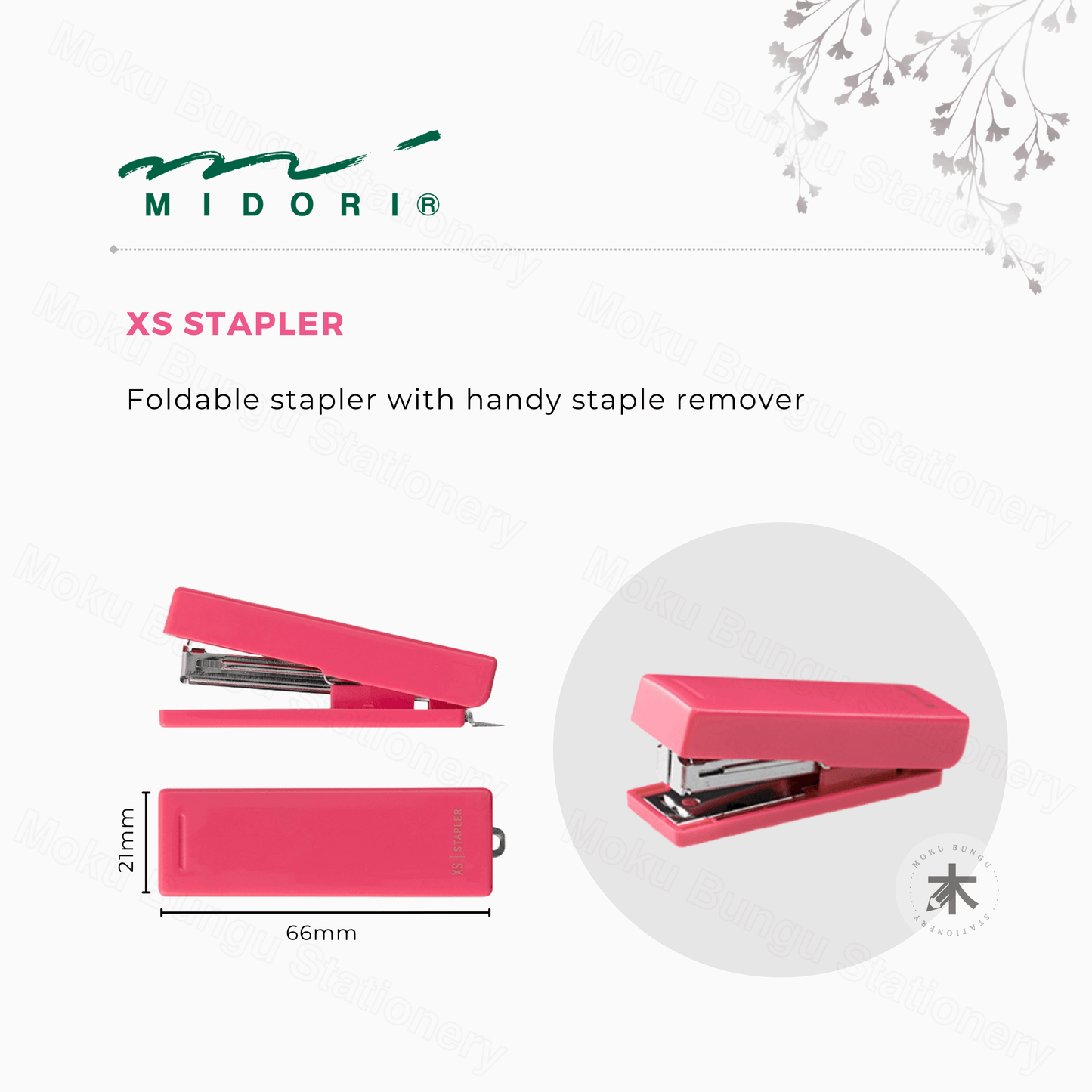 Midori - XS Portable Stationery Kit - Pink