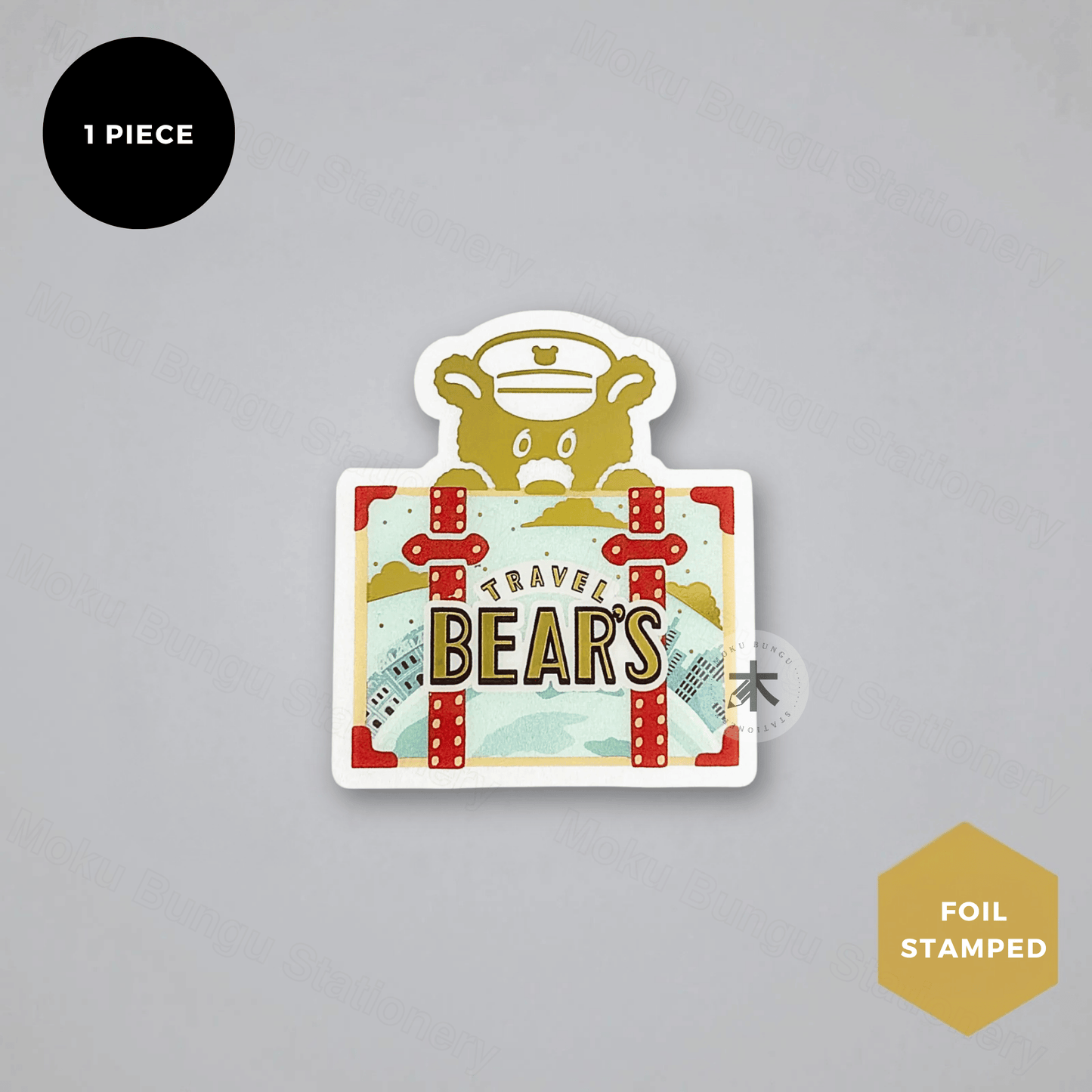 Rokkaku x Ob1toy - Die-Cut Foil Clear Card - Earth Tours
