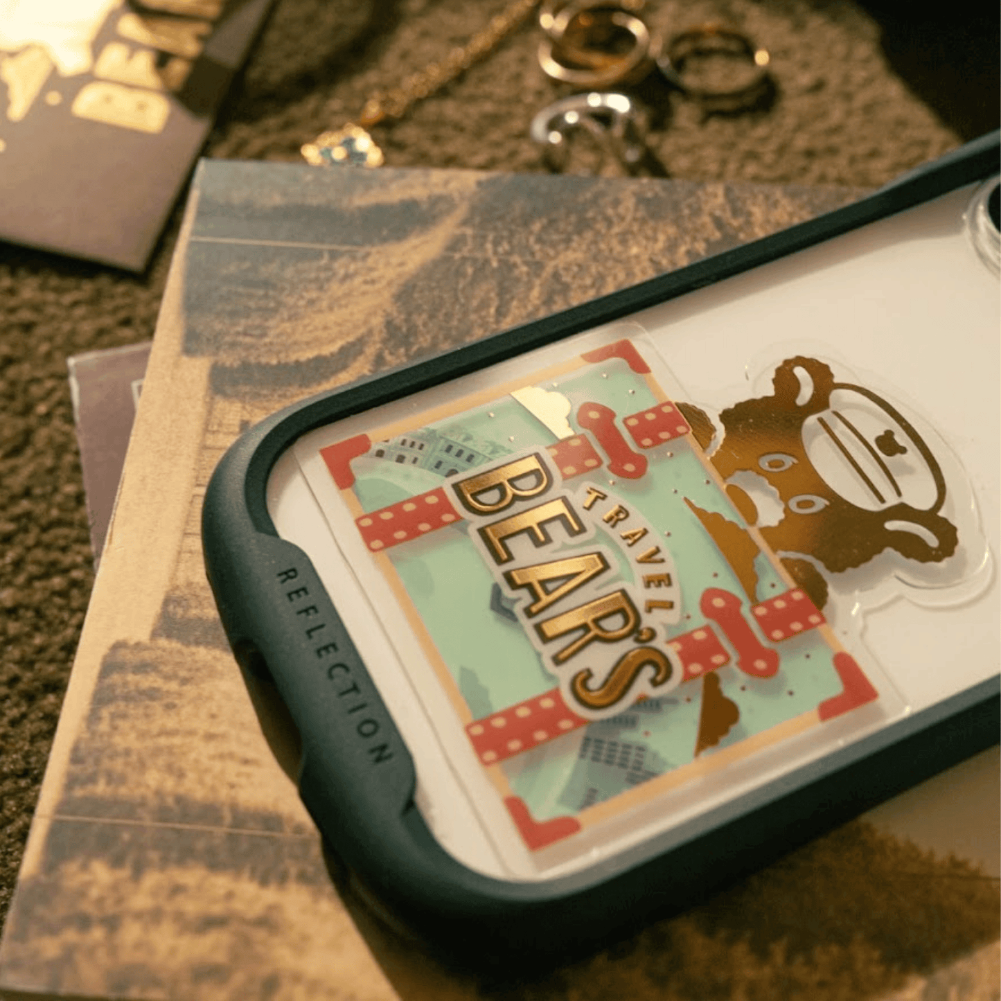 Rokkaku x Ob1toy - Die-Cut Foil Clear Card - Earth Tours