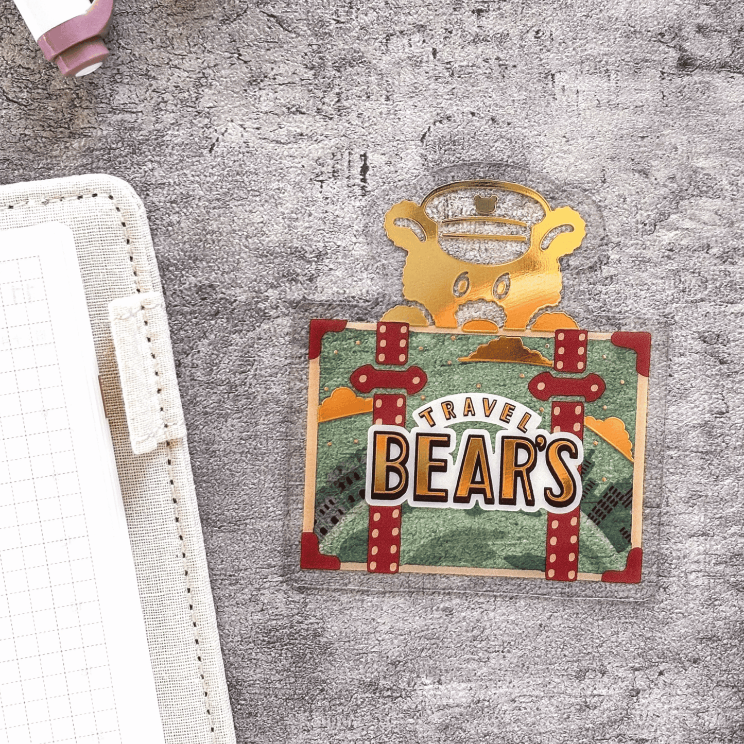 Rokkaku x Ob1toy - Die-Cut Foil Clear Card - Earth Tours