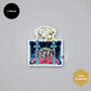 Rokkaku x Ob1toy - Die-Cut Foil Clear Card - Galaxy Tours