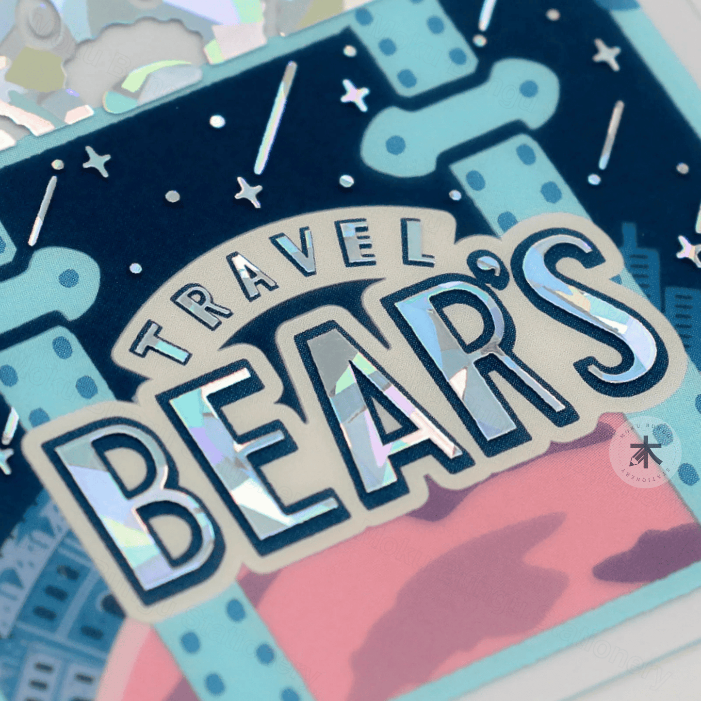 Rokkaku x Ob1toy - Die-Cut Foil Clear Card - Galaxy Tours