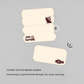 Rokkaku x Ob1toy - Foil-Stamped Memo Cards - Ticket-Style - Earth Tours