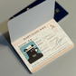 Rokkaku x Ob1toy - Foil-Stamped Notebook - Passport Style - Earth Tours - Red Cover