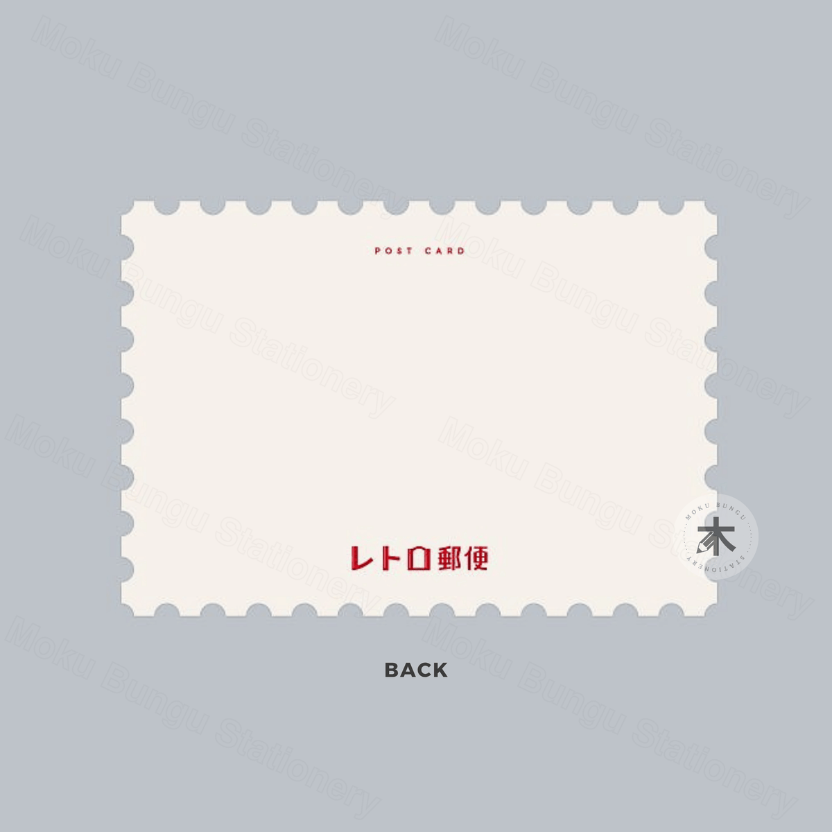 Rokkaku x Ob1toy - Foil-Stamped Postcard - Stamp Style - Swallow Bird