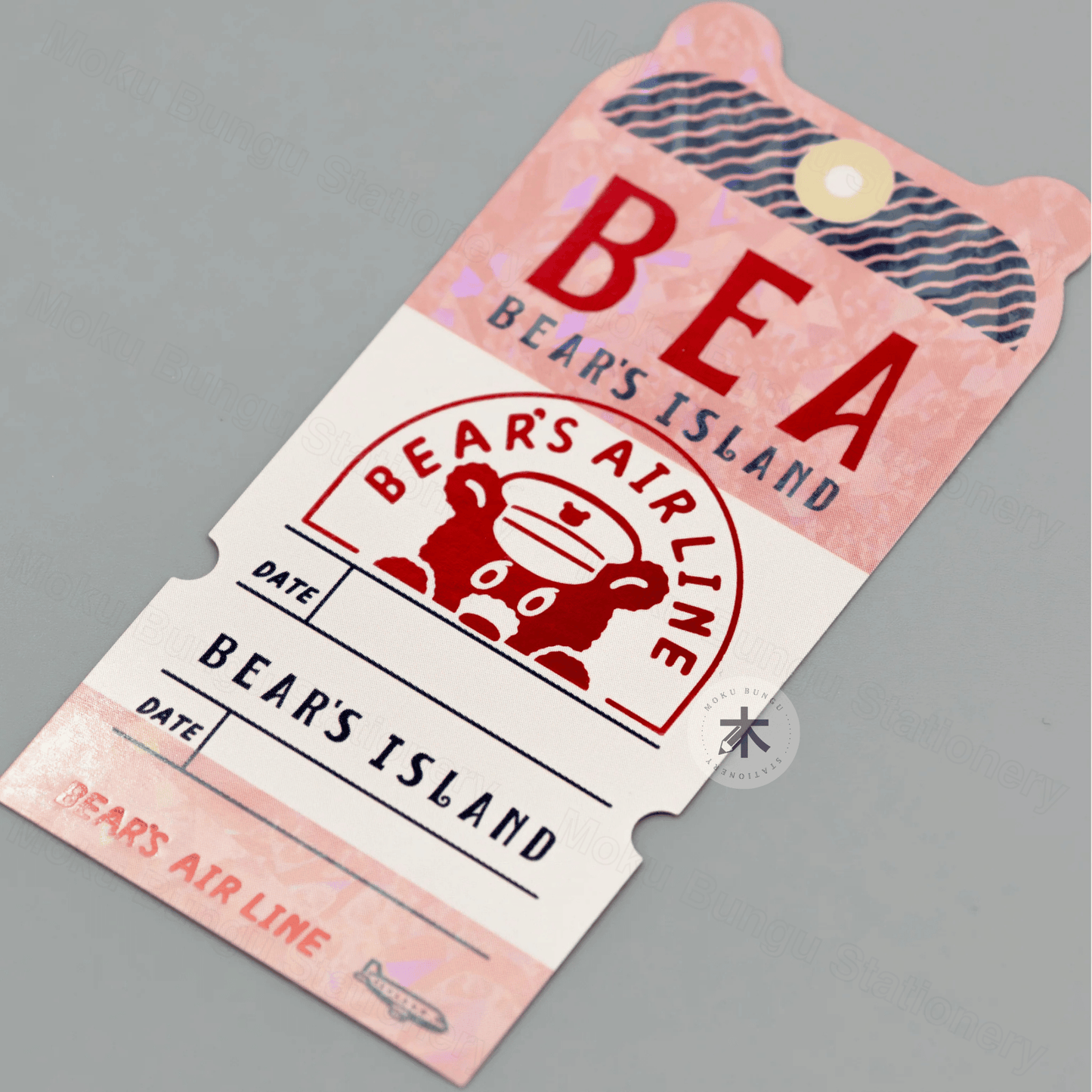 Rokkaku x Ob1toy - Holographic Foil Sticker - Bear's Ticket