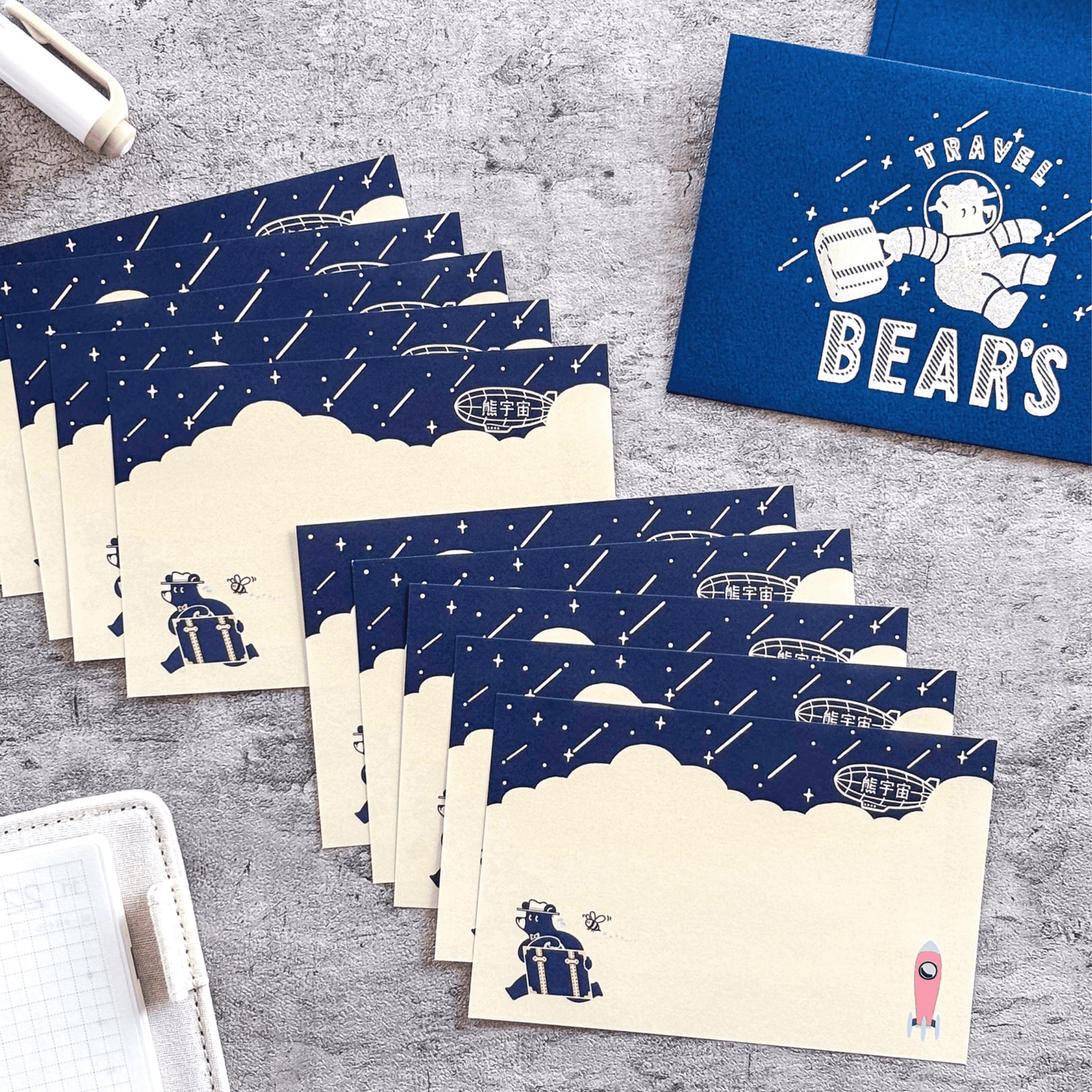 Rokkaku x Ob1toy - Mini Letter Set - Galaxy Tours