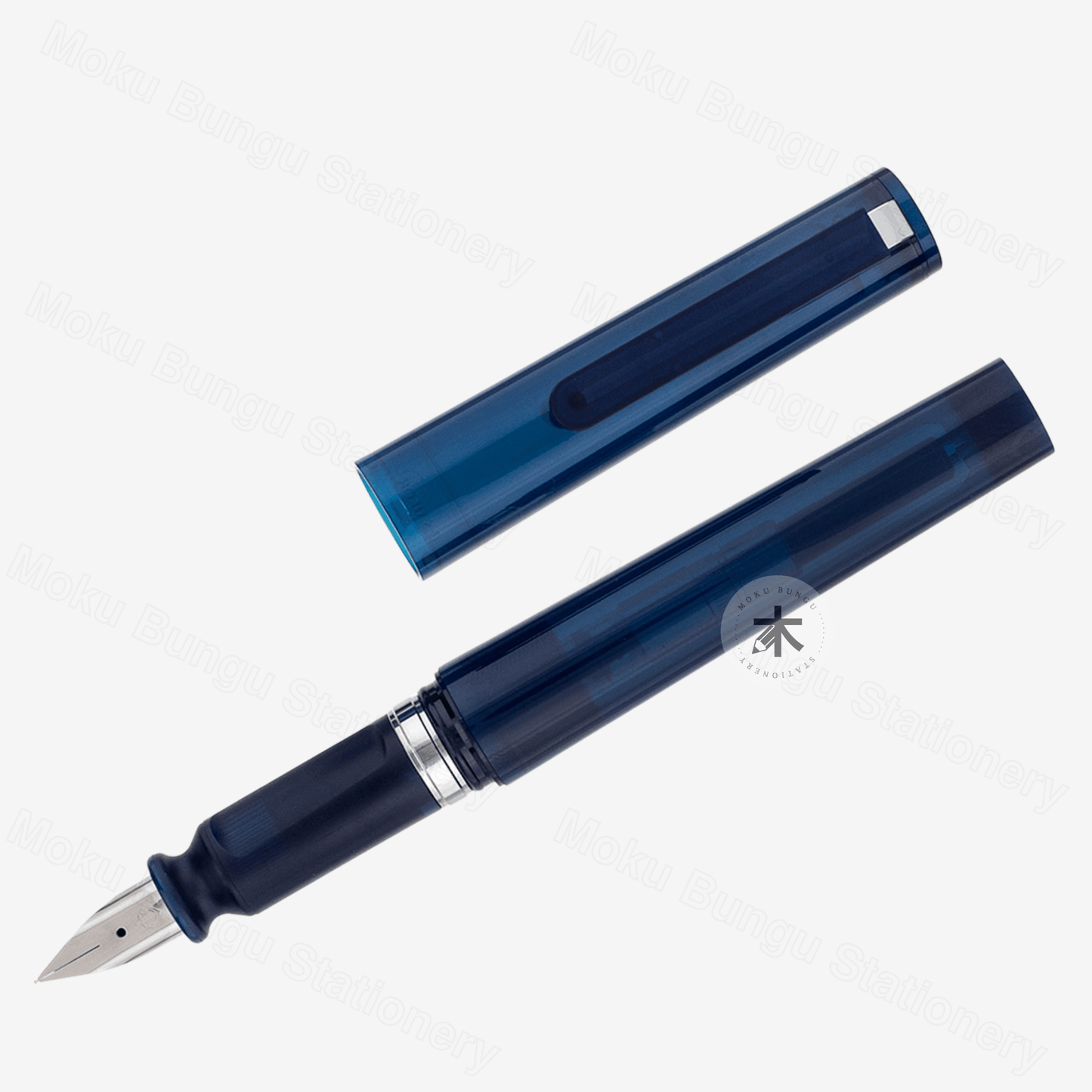 Sailor - TUZU Adjust Fountain Pen - Translucent Navy - Broad Nib