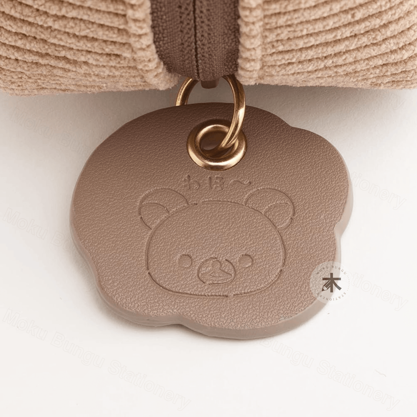 San-X Japan - Corduroy Zipper Pouch - Rilakkuma - Snuggling Up To You