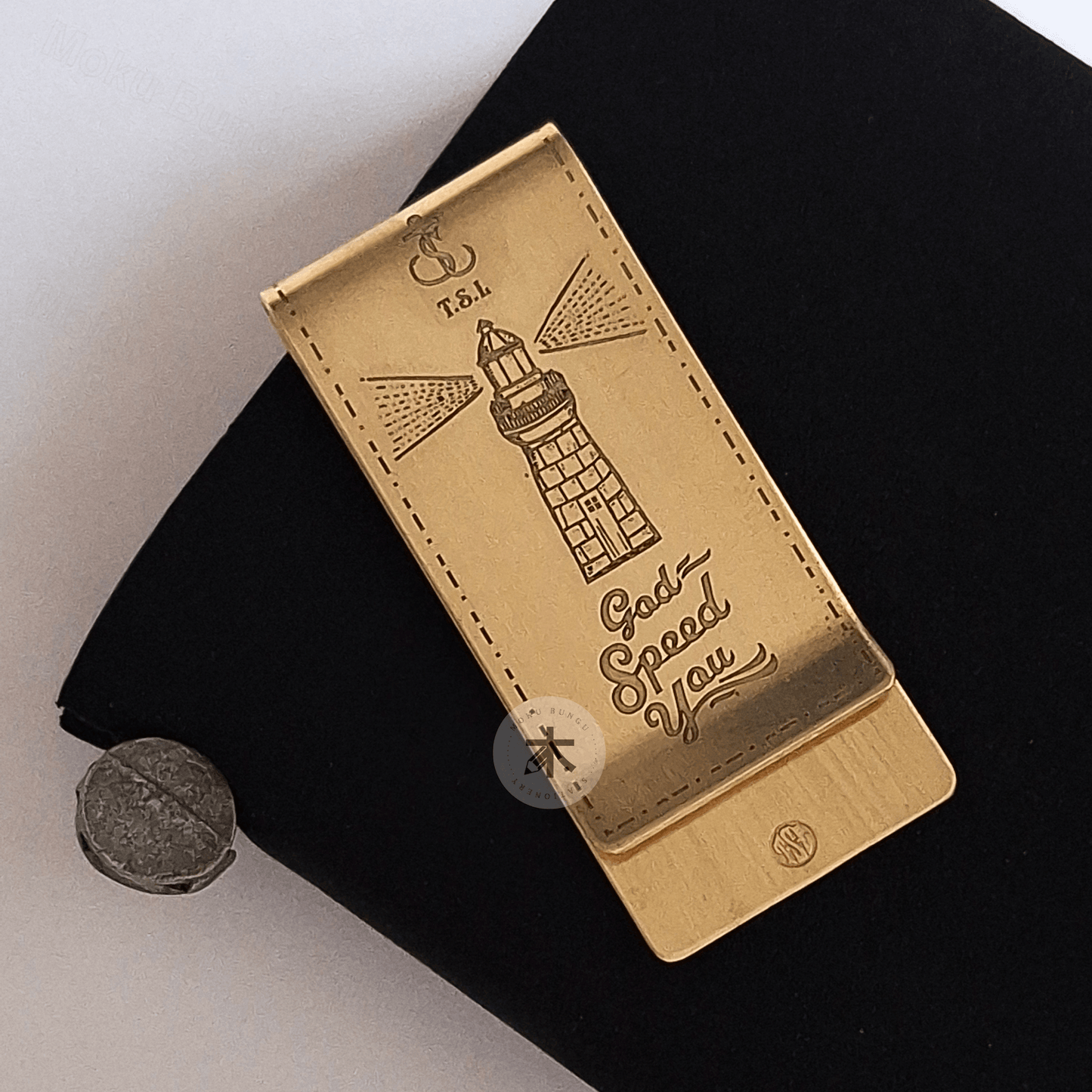 The Superior Labor - Brass Money Clip - Lighthouse