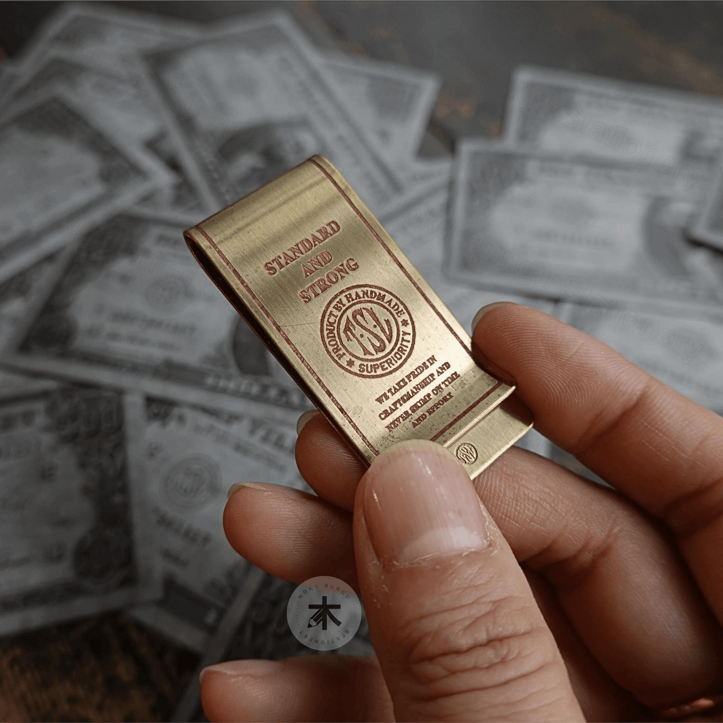 The Superior Labor - Brass Money Clip - TSL Round Logo