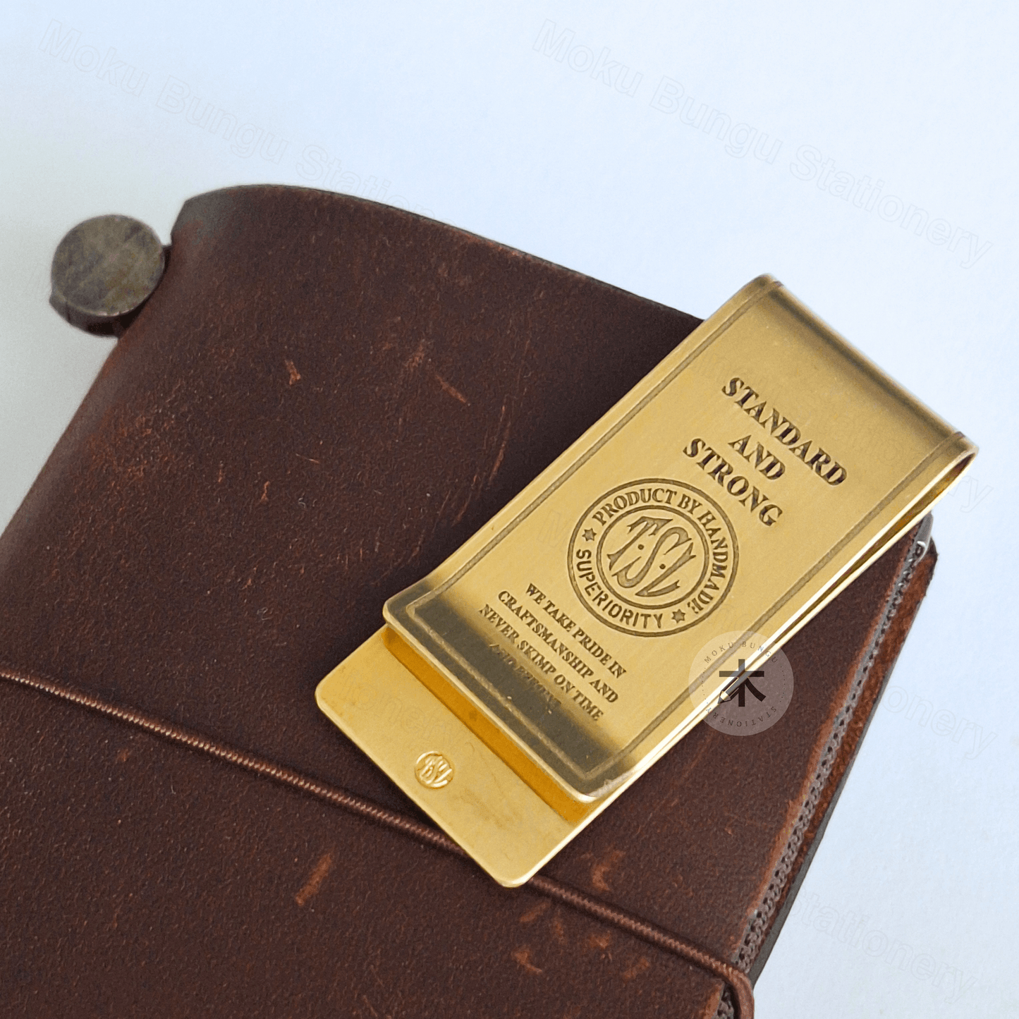 The Superior Labor - Brass Money Clip - TSL Round Logo