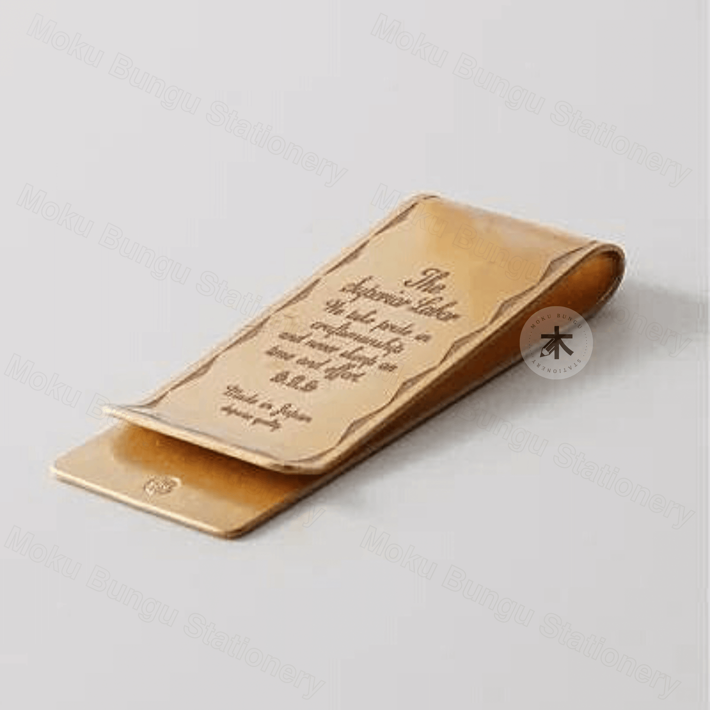 The Superior Labor - Brass Money Clip - TSL Slogan