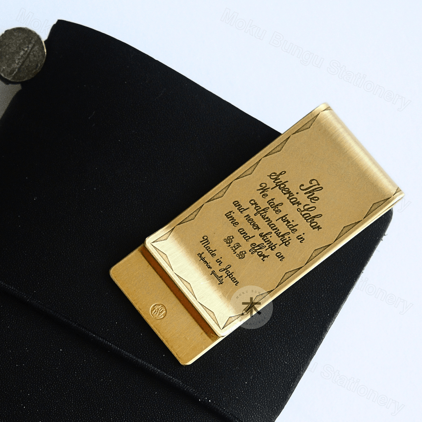 The Superior Labor - Brass Money Clip - TSL Slogan