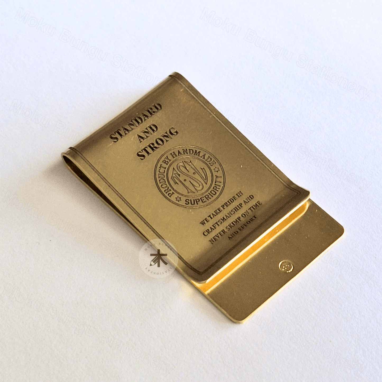 The Superior Labor - Brass Paper Clip - TSL Round Logo