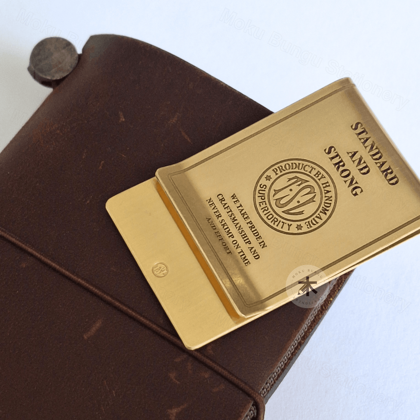 The Superior Labor - Brass Paper Clip - TSL Round Logo