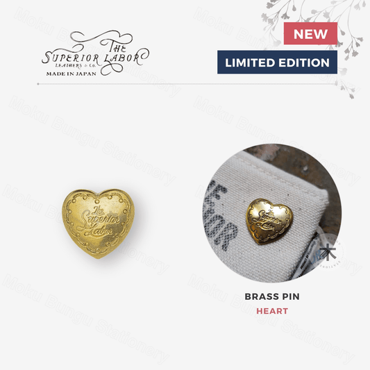 The Superior Labor - Brass Pin - Heart