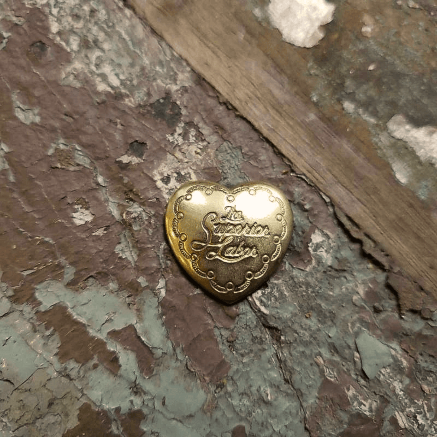 The Superior Labor - Brass Pin - Heart