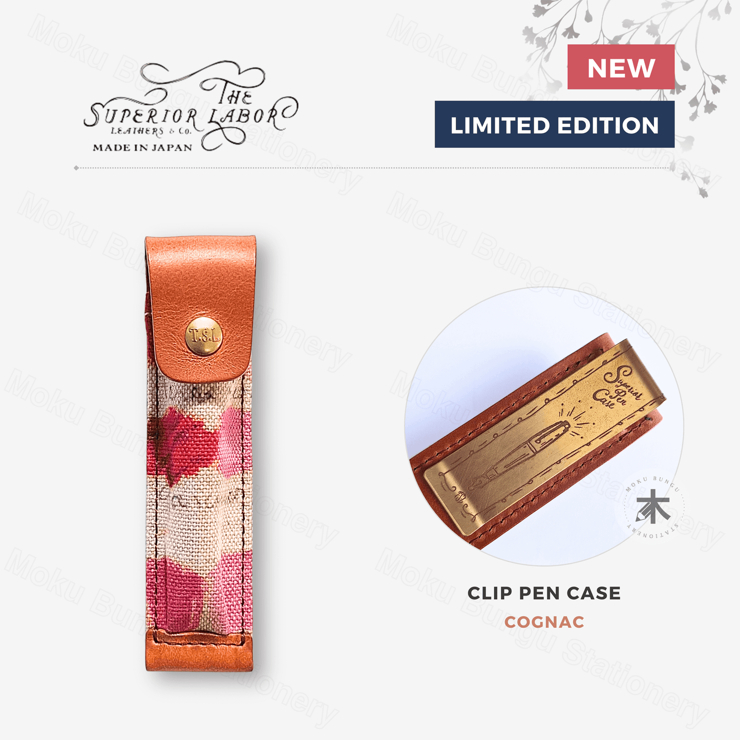 The Superior Labor - Clip Pen Case - Cognac