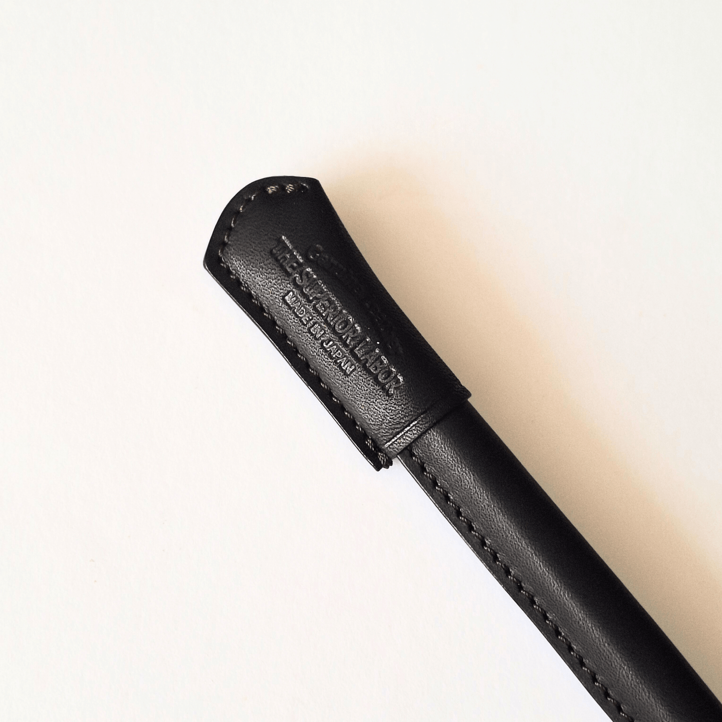 The Superior Labor - Leather Pen Sleeve & Cap - Black