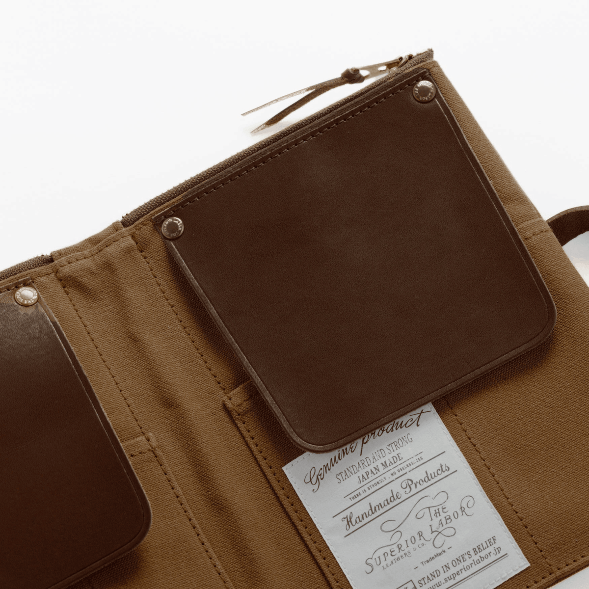 The Superior Labor - Paraffin Canvas Pen Case - Brown