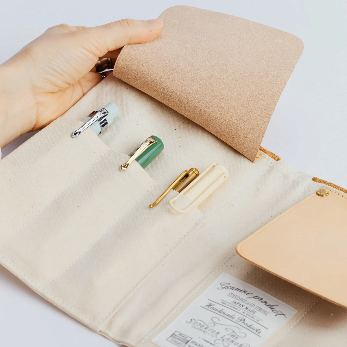 The Superior Labor - Paraffin Canvas Pen Case - Brown