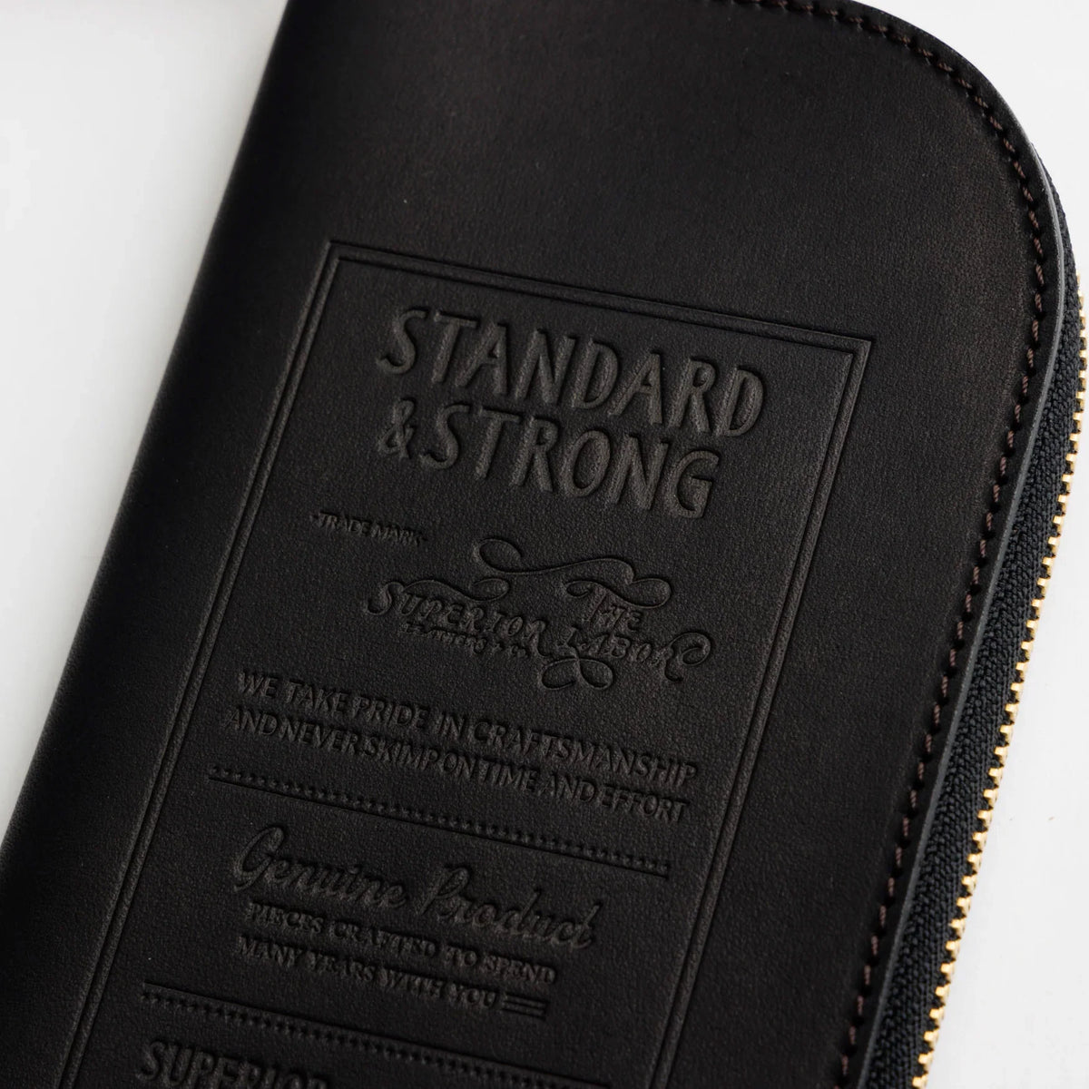 The Superior Labor - Stamped Series - Zip Case - Black