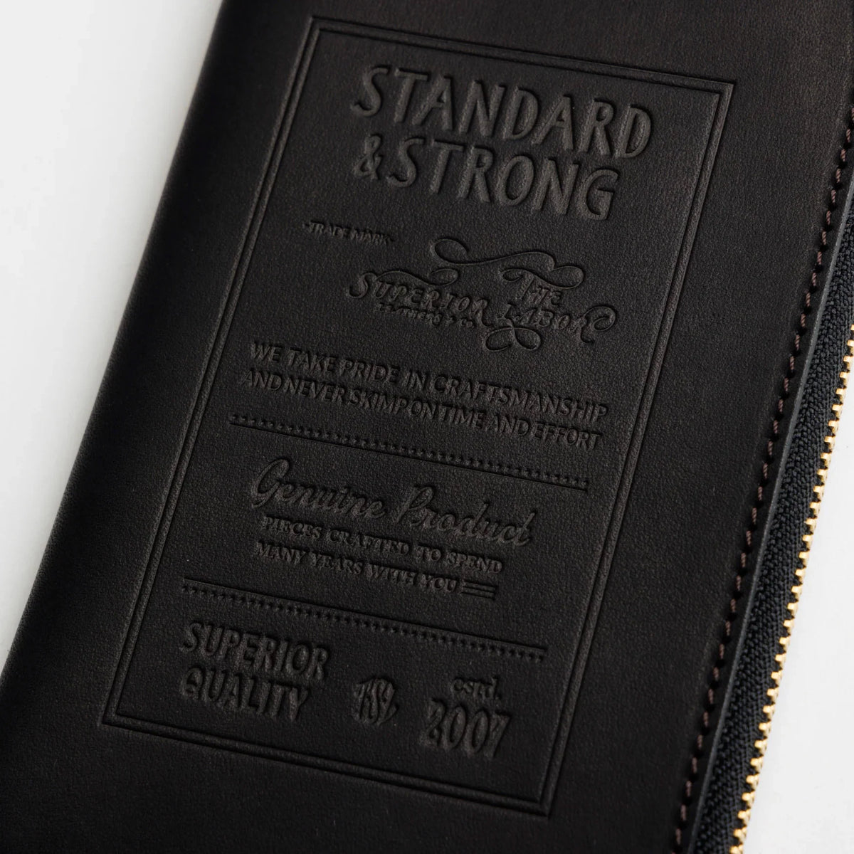 The Superior Labor - Stamped Series - Zip Case - Black
