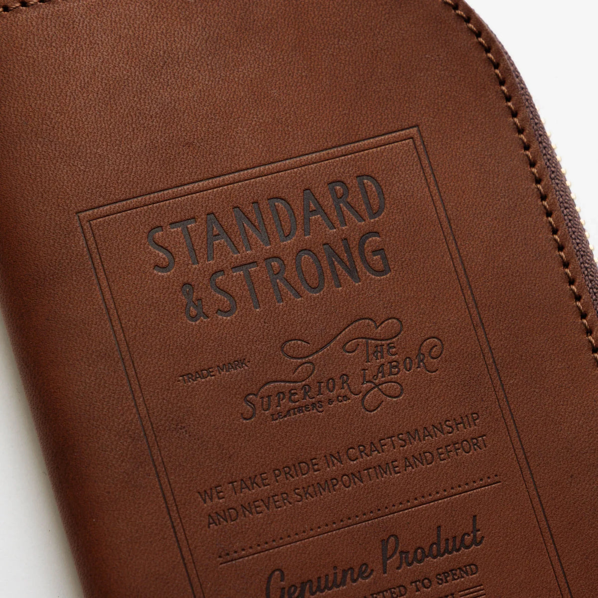 The Superior Labor - Stamped Series - Zip Case - Brown