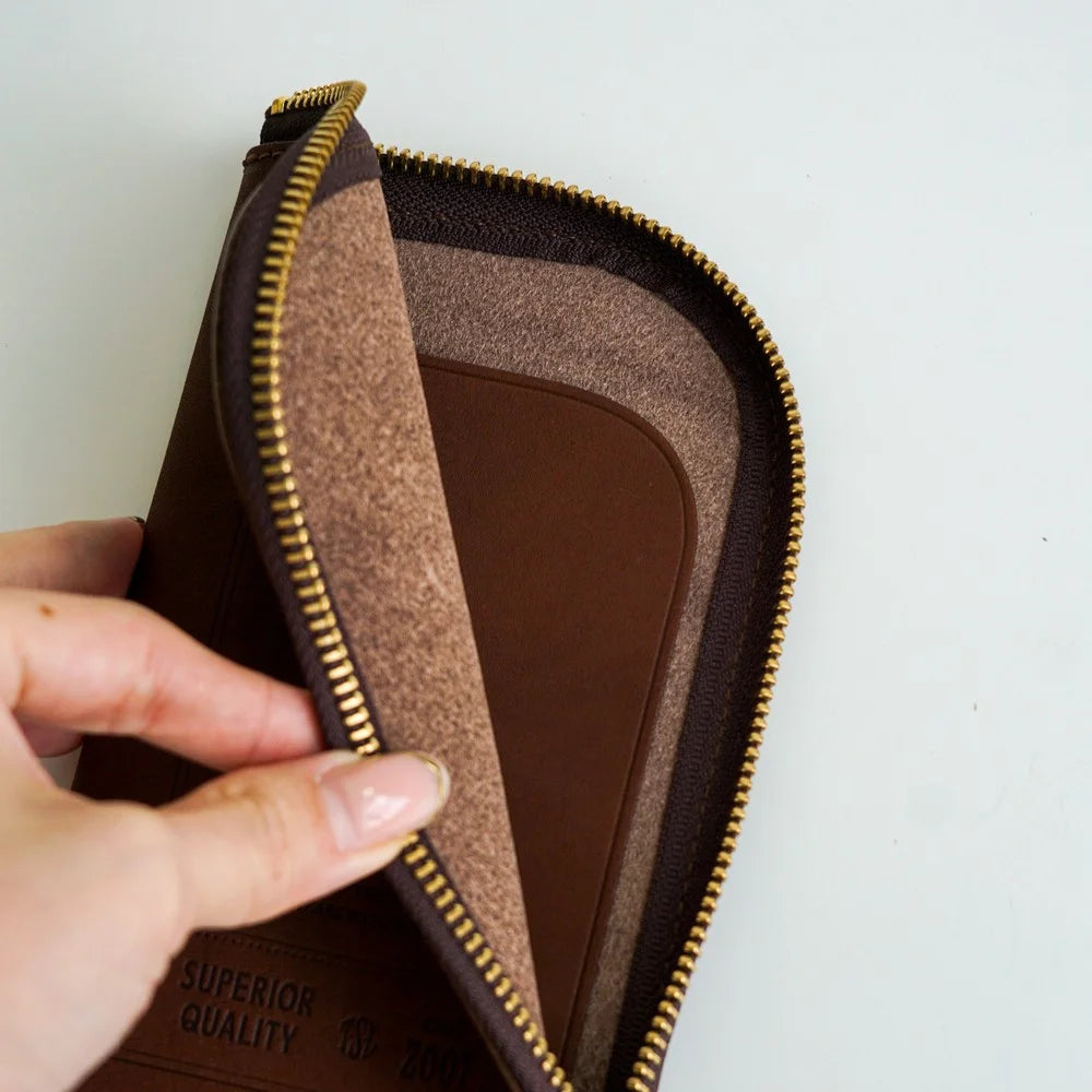The Superior Labor - Stamped Series - Zip Case - Brown