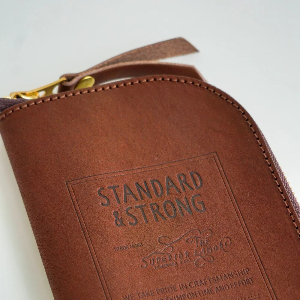 The Superior Labor - Stamped Series - Zip Case - Brown