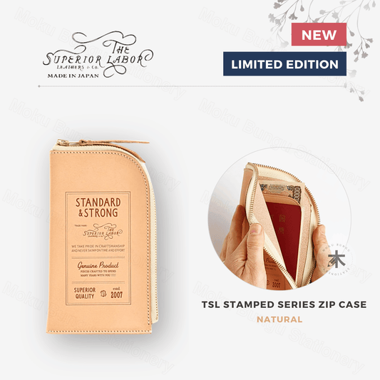 The Superior Labor - Stamped Series - Zip Case - Natural