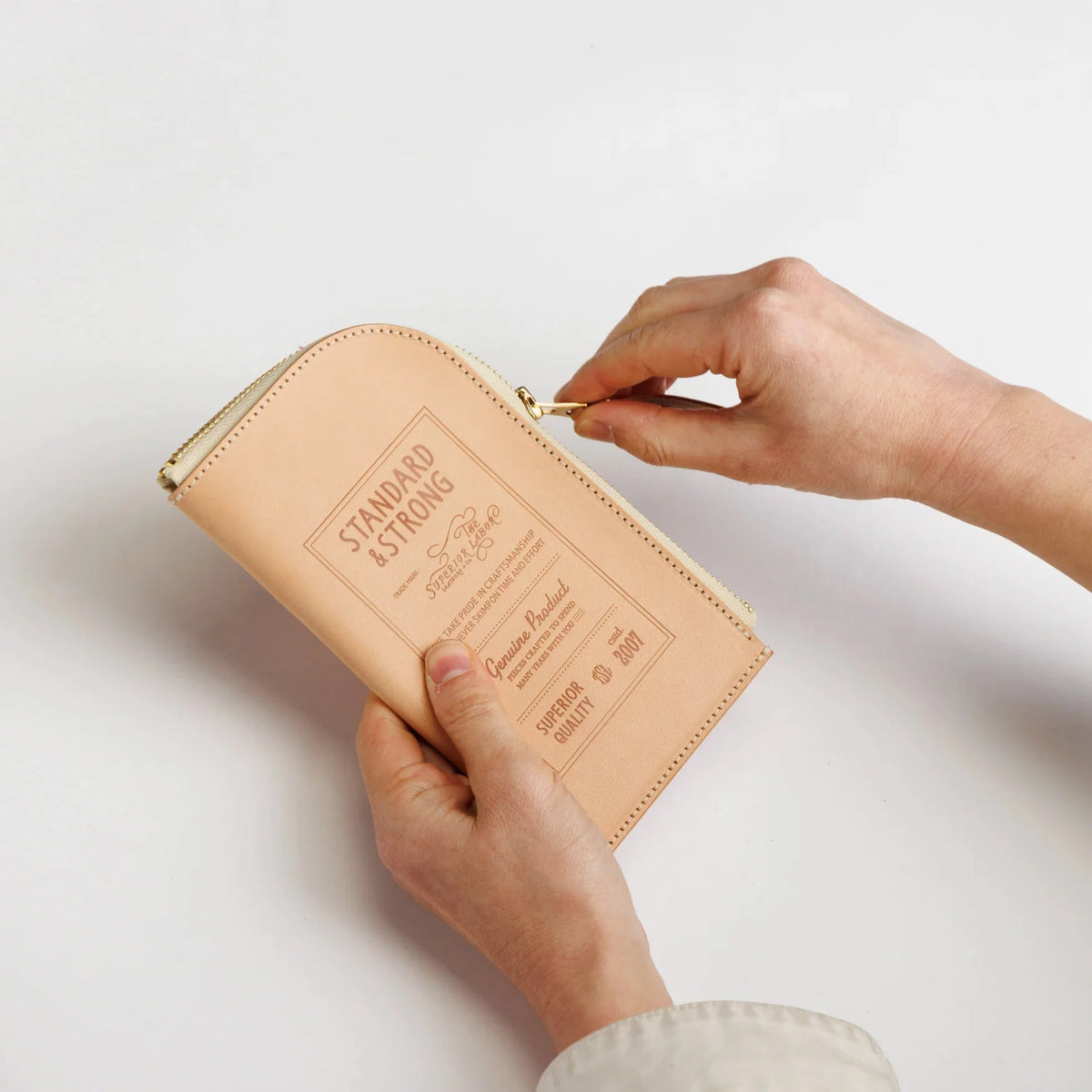 The Superior Labor - Stamped Series - Zip Case - Natural