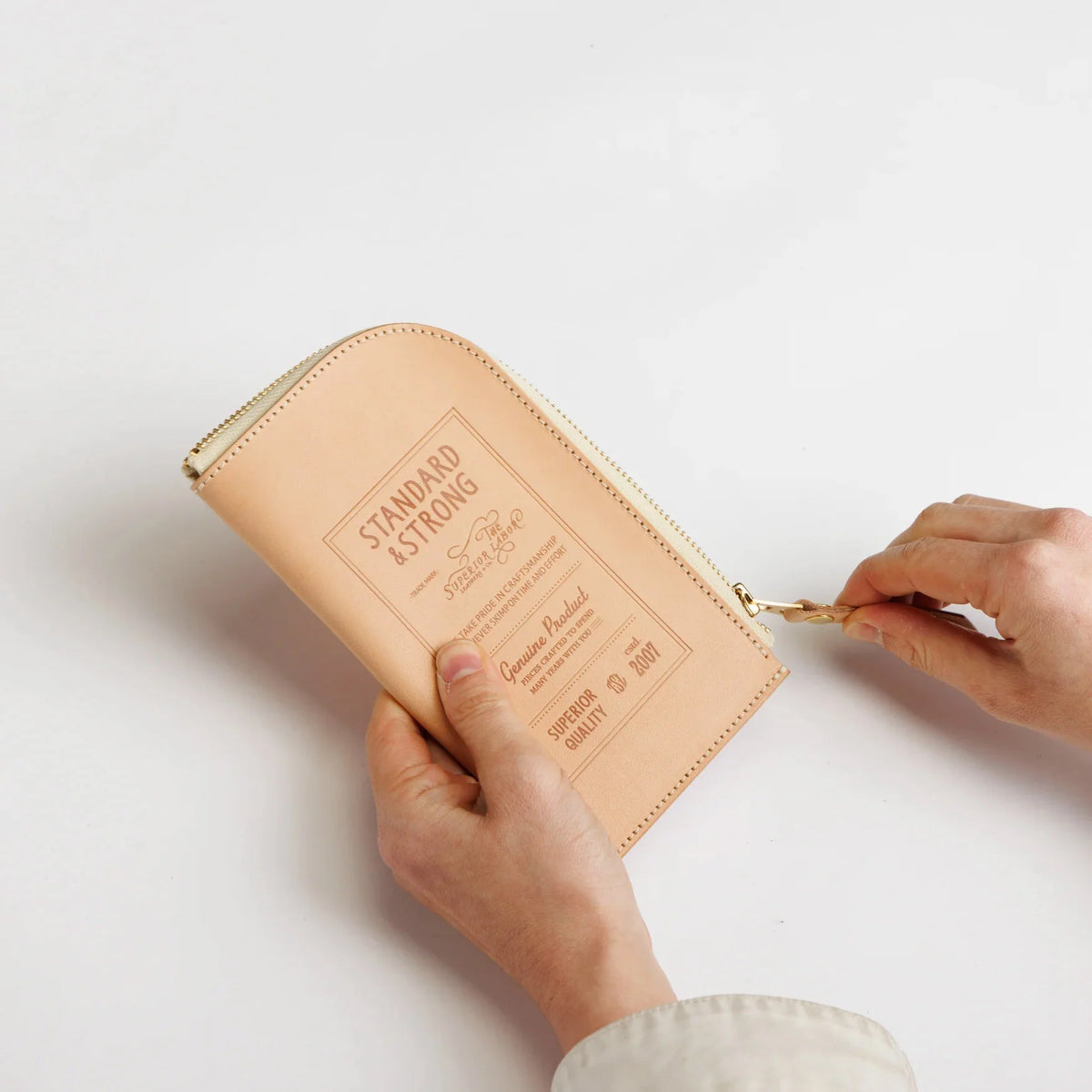 The Superior Labor - Stamped Series - Zip Case - Natural