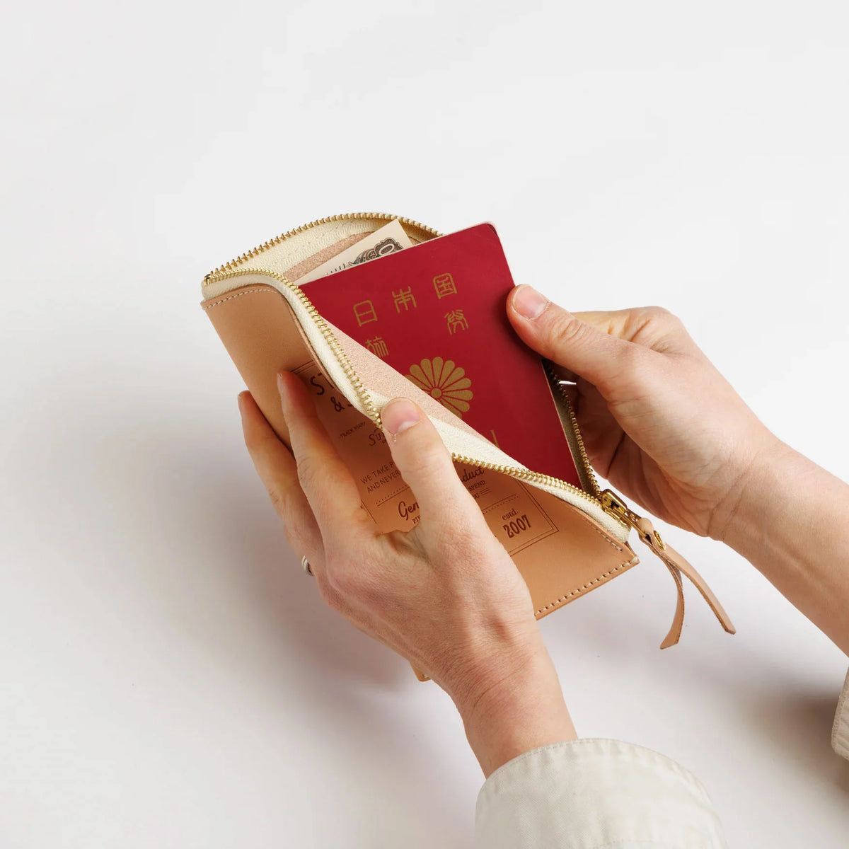 The Superior Labor - Stamped Series - Zip Case - Natural