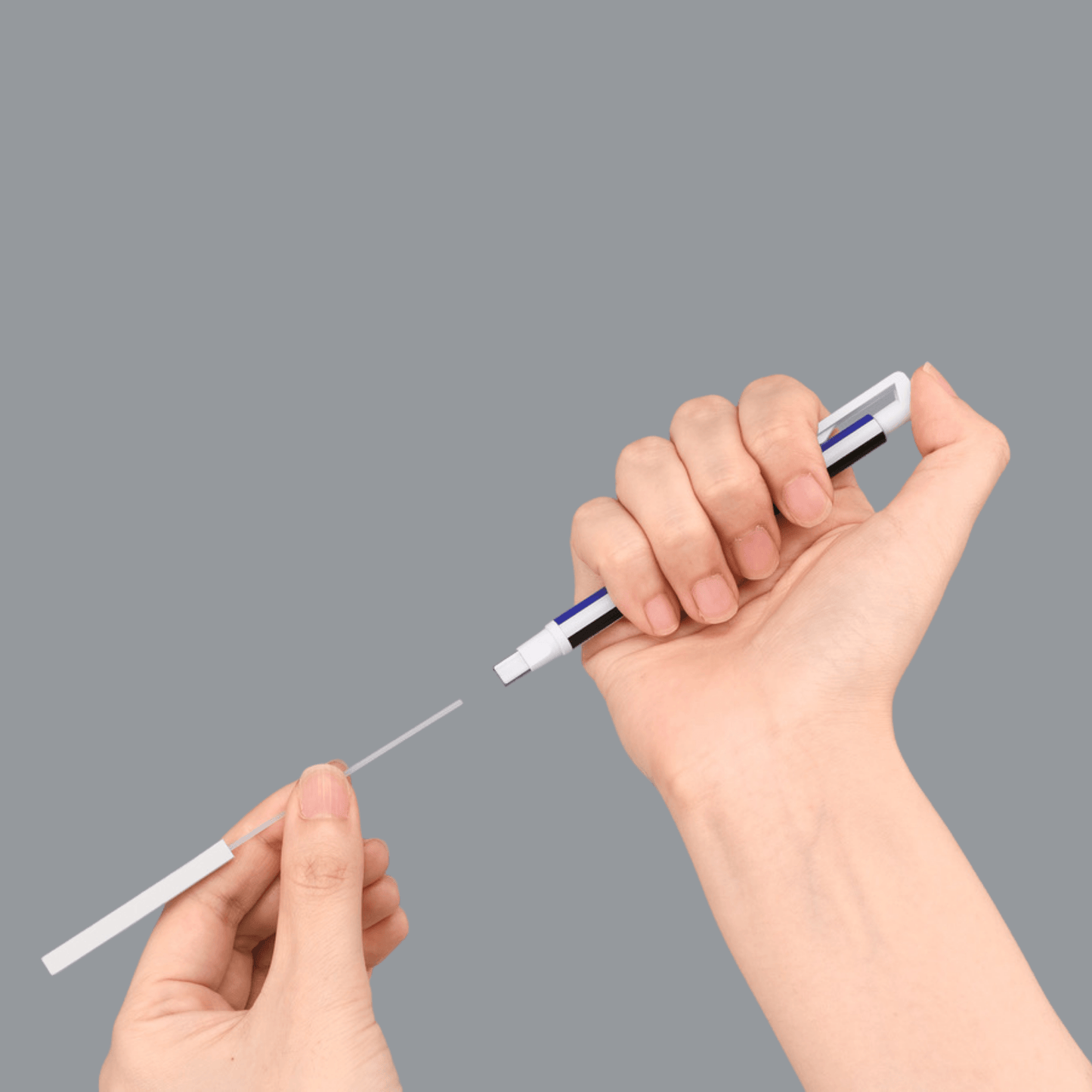 Tombow - Mono Zero Pen-Style Eraser - Rectangle Tip - Silver Body