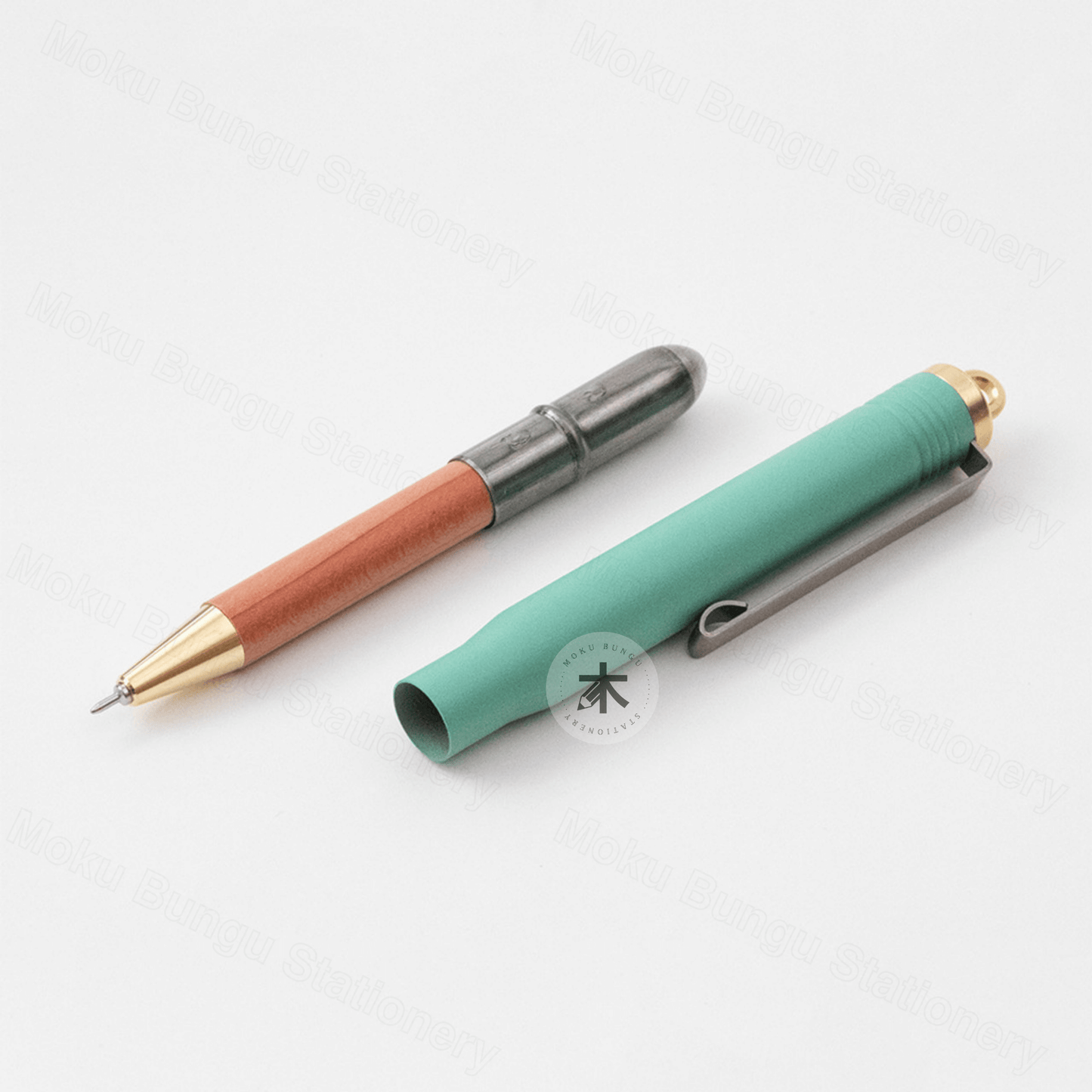 TRAVELER'S COMPANY - Brass Ballpoint Pen Set - Factory Green