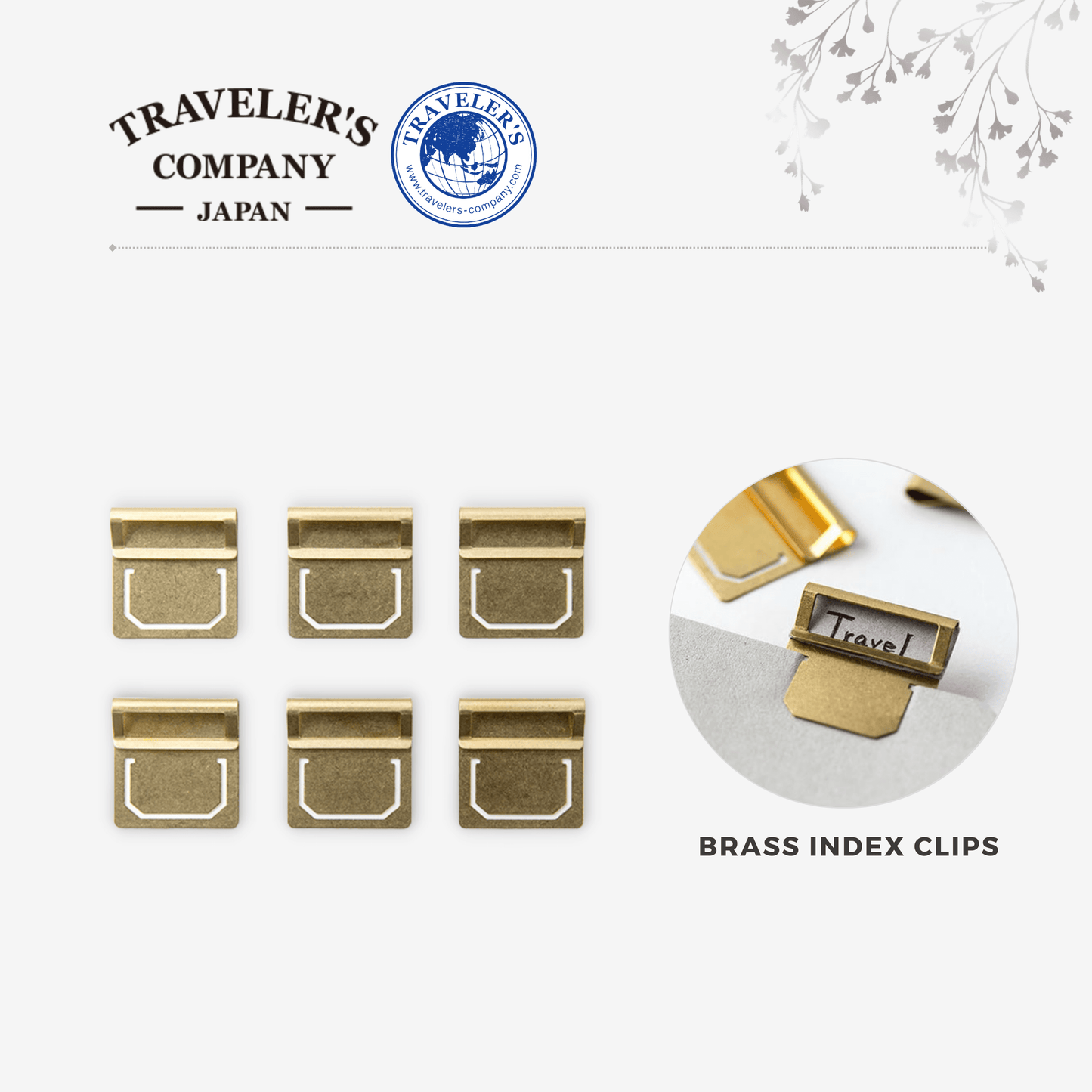 TRAVELER'S COMPANY - Brass Index Clips