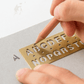 TRAVELER'S COMPANY - Brass Template Bookmark - Alphabets