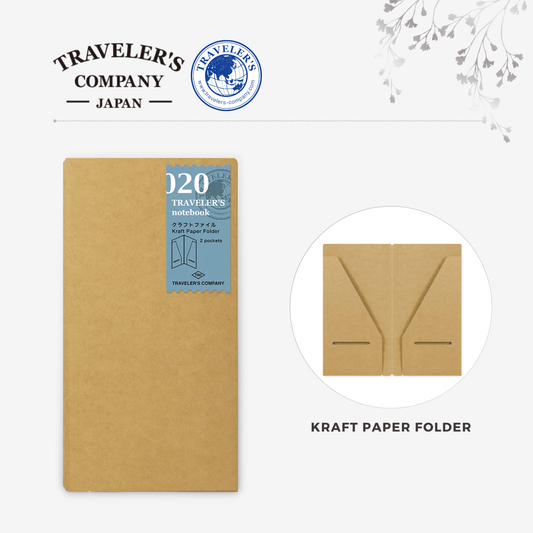 TRAVELER'S notebook Accessory - Regular Size - 020 Kraft Paper Folder