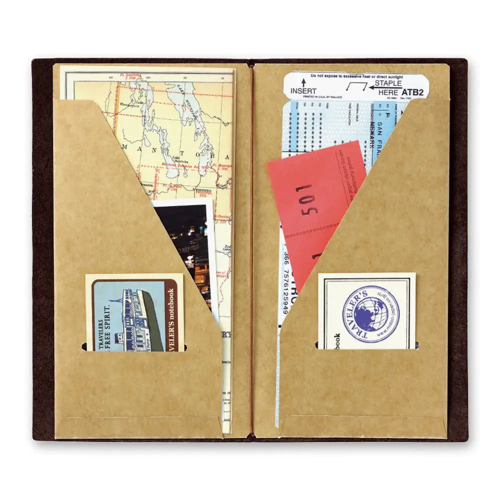 TRAVELER'S notebook Accessory - Regular Size - 020 Kraft Paper Folder