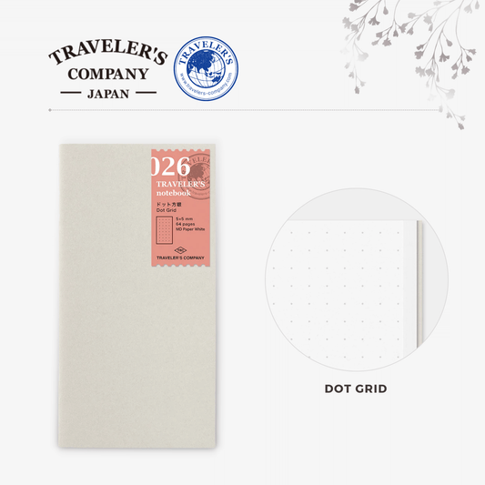 TRAVELER'S notebook Refill - Regular Size - 026 Dot Grid