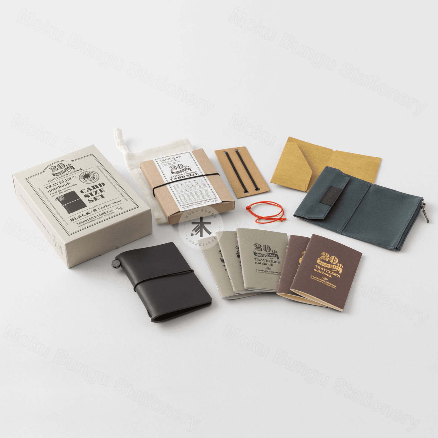 TRAVELER'S notebook - 20th Anniversary Limited Edition Set - Card Size - Black
